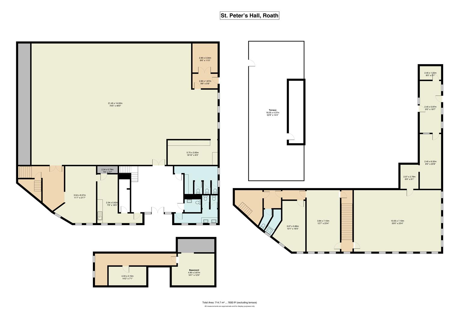 Floorplan for St Peter's Street, Roath, Cardiff